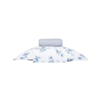 Jogo De Cama Queen 200 Fios Algodão Doce Vida Azul UN / Azul