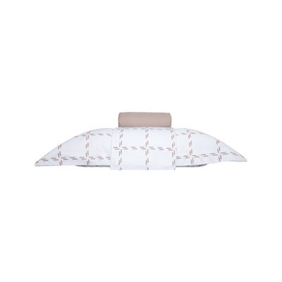 Jogo De Cama King 200 Fios Algodão Doce Vida Branco UN / Branco