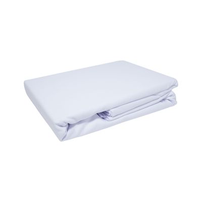 Lençol Casal Liso 200 Fios Algodão Doce Vida Branco UN / Branco