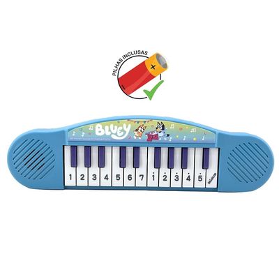 Kit Instrumento Musical Bluey Guitarra + Piano
