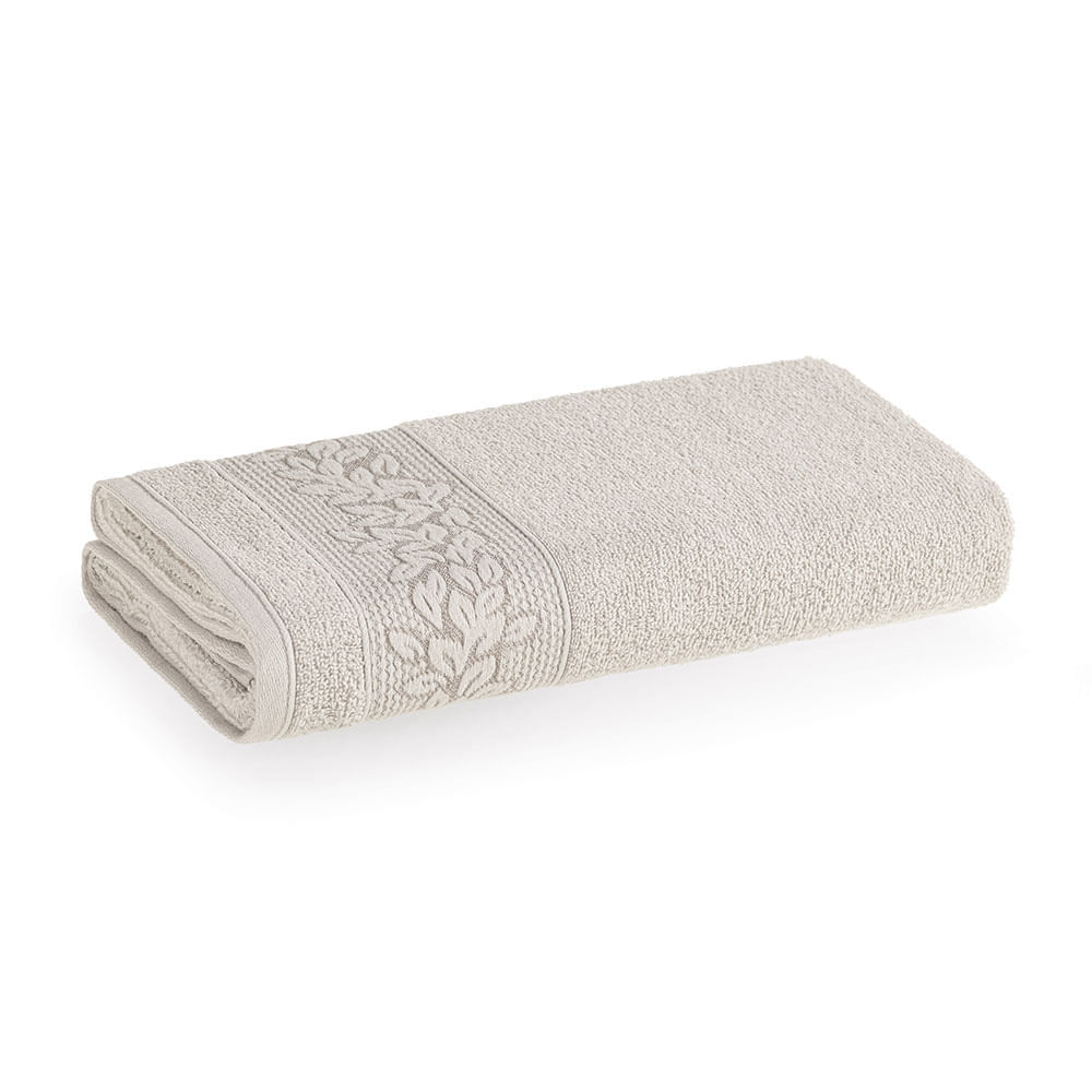 Toalha Rosto Provence 80X48Cm 430G/M2 Cinza Platina - Karsten