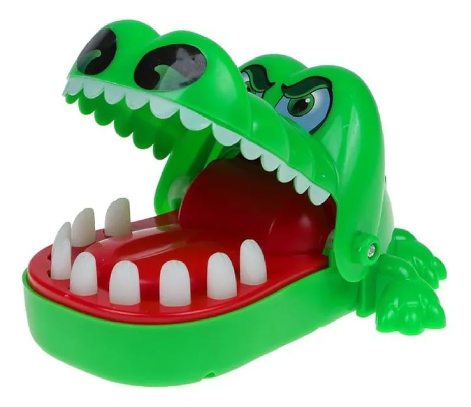 Brinquedo Crocodilo Morde Dedo Jacaré Bocão Art Brink