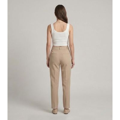 Top Em Ribana Viscose Infinita Cor Bege GG / Bege