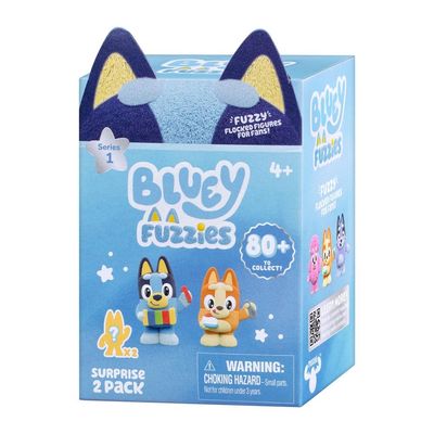 Kit 2 Bonecos Colecionáveis Surpresa Bluey Fuzzies