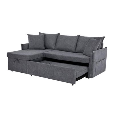 Sofá-Cama de Canto 2 Lugares Andora  Cinza Escuro