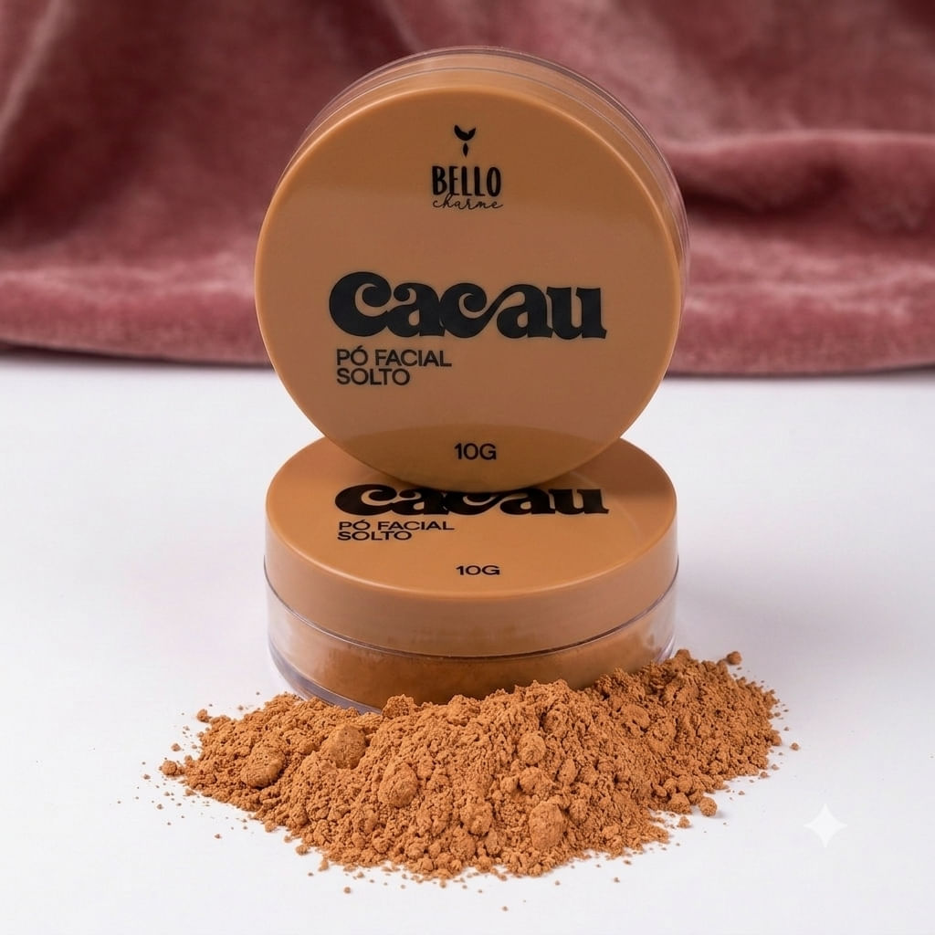 Kit 2 Pó Facial Solto Cacau