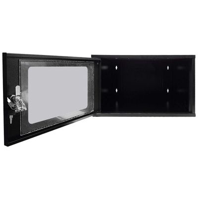 Mini Rack De Parede 19 Gforce, 6u X 570mm, Visor De Acrílico, Preto - 767