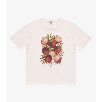 T- Shirt Feminina Meia Malha Rovitex Bege P / Bege