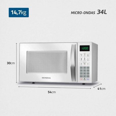 Micro-ondas Mondial 1.400w 34L Branco 220V