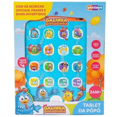 TABLET INFANTIL DA POPO GALINHA PINTADINHA - WINFUN