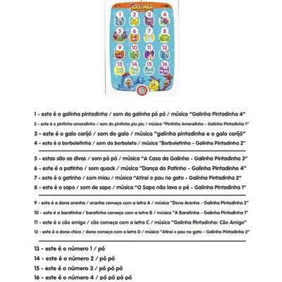 TABLET INFANTIL DA POPO GALINHA PINTADINHA - WINFUN