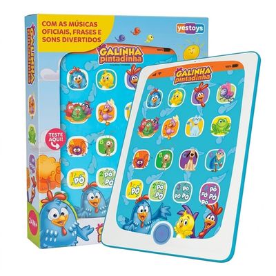 TABLET INFANTIL DA POPO GALINHA PINTADINHA - WINFUN