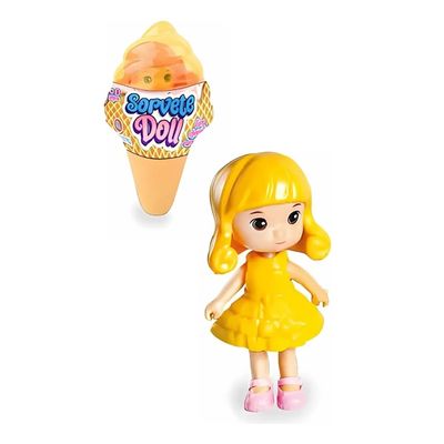 BONECA SORVETE DOLL COM CHEIRINHO DE FRUTA 9 CM - POLIBRINQ