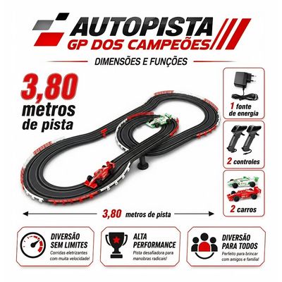 AUTOPISTA 380CM GP DOS CAMPEOES - POLIBRINQ