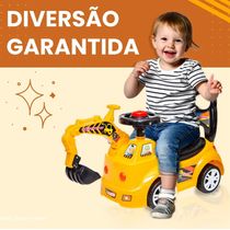 TRATOR INFANTIL ANDADOR COM GARRA E BUZINA - XCELL