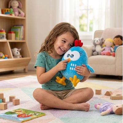 PELUCIA DA POPO MEDIA 28CM  GALINHA PINTADINHA  - WINFUN