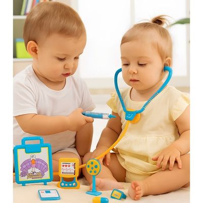 KIT MEDICO DRA POPO II GALINHA PINTADINHA SORTIDO - WINFUN