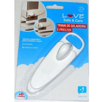 TRAVA DE PLASTICO P/ GELADEIRA/FREEZER - LOVE