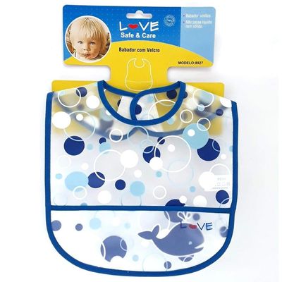 BABADOR INFANTIL DIVERSOS COM VELCRO - LOVE