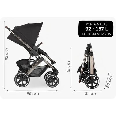 CARRINHO DE BEBE SALSA 4 DOLPHIN + BEBE CONFORTO - ABC DESIGN