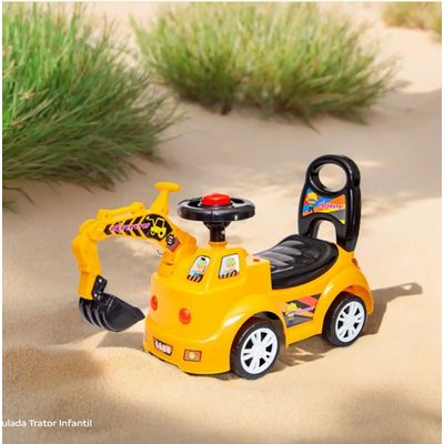 TRATOR INFANTIL ANDADOR COM GARRA E BUZINA - XCELL
