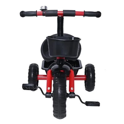 TRICICLO INFANTIL COM CESTA E BUZINA VERMELHO - SHINY TOYS