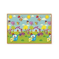TAPETE INFANTIL DUPLA FACE EMBORRACHADO GALINHA PINTADINHA - WINFUN