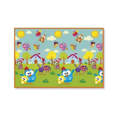 TAPETE INFANTIL DUPLA FACE EMBORRACHADO GALINHA PINTADINHA - WINFUN