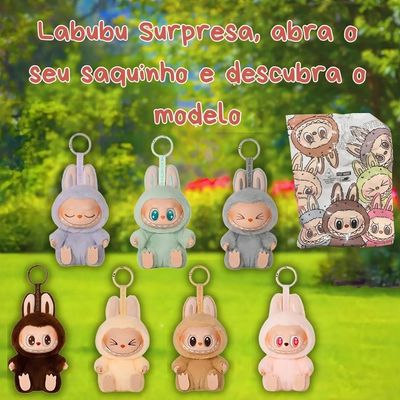 BONECO CHAVEIRO SURPRESA LABUBU 15CM IN BOX - XCELL