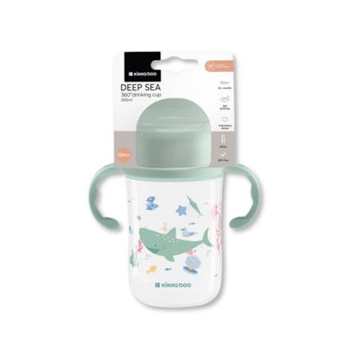 COPO 300ML COM BICO DE SILICONE 360° DEEP SEA MENTA - KIKKA BOO