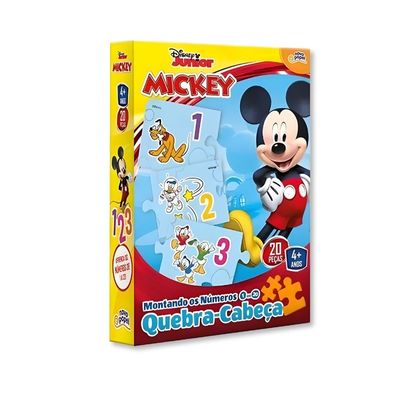 QUEBRA CABECA MONTANDO OS NUMEROS DE 1 A 20 MICKEY (8020) - TOYSTER