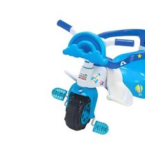 TRICICLO INFANTIL TICO TICO EMPURRADOR RAIBOW AZUL - MAGIC TOYS