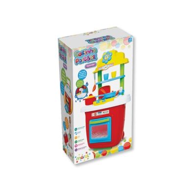 BRINQUEDO COZINHA INFANTIL PORTATIL COLORIDA - MARAL