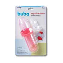 PORTA - FRUTINHAS E COLHER DOSADORA ROSA - BUBA