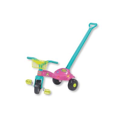 TRICICLO TICO TICO BALA COM ALCA ROSA - MAGIC TOYS
