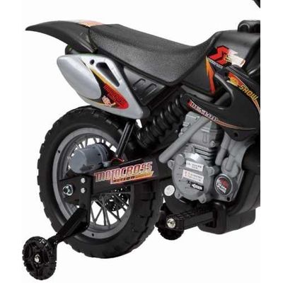 MOTO CROSS ELETRICA INFANTIL 6V PRETO - BELFIX