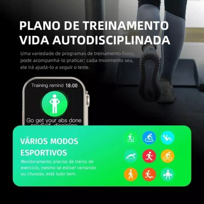 RELOGIO SMARTWATCH S58 MAX PROVA DAGUA PRETO - KHOSTAR