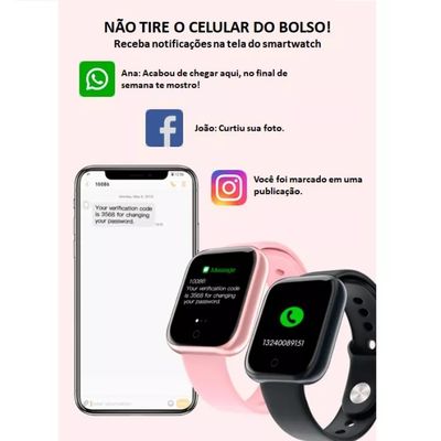 RELOGIO SMARTWATCH INTELIGENTE S8 PRETO - KHOSTAR