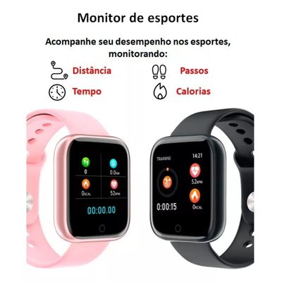 RELOGIO SMARTWATCH INTELIGENTE S8 PRETO - KHOSTAR