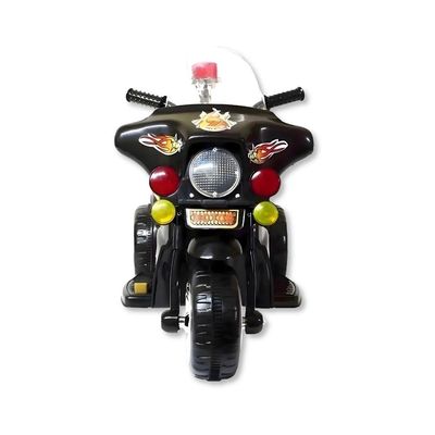 MOTO ELETRICA COM LUZ E SOM 6V PRETO - SHINY TOYS