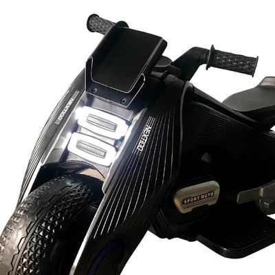 MINI MOTO ELETRICA INFANTIL FUTURISTA 6V PRETA - IMPORTWAY