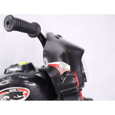 MOTO ELETRICA COM LUZ E SOM 6V PRETO - SHINY TOYS