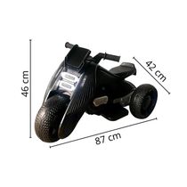 MINI MOTO ELETRICA INFANTIL FUTURISTA 6V PRETA - IMPORTWAY