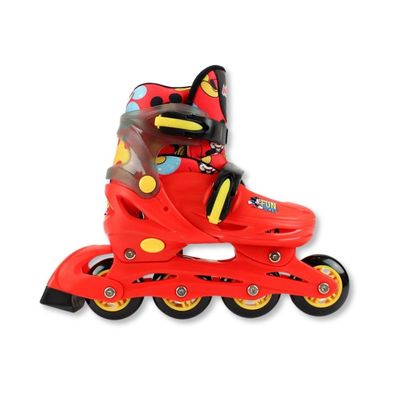 KIT PATINS 4 RODAS MICKEY COM ACESSÓRIOS (TAM 32 - 35) - BBR TOYS
