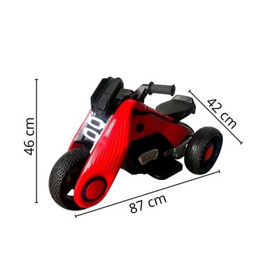 MINI MOTO ELETRICA INFANTIL FURUTISTA 6V VERMELHO - IMPORTWAY