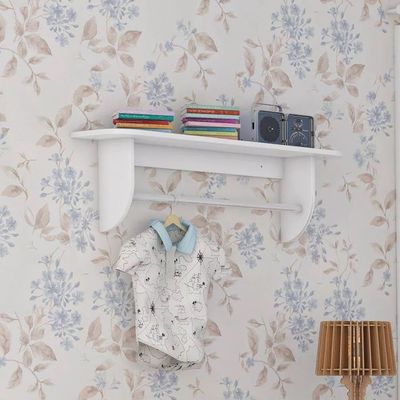 PRATELEIRA COM SUPORTE BRANCO BRILHO - MOVEIS PEROBA