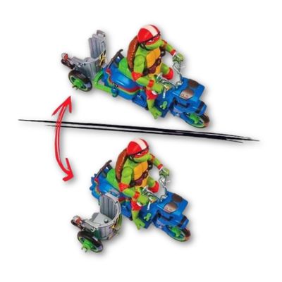 MOTO COM GARUPA TARTARUGAS NINJA RAPHAEL (3673) - SUNNY