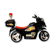 MOTO ELETRICA COM LUZ E SOM 6V PRETO - SHINY TOYS