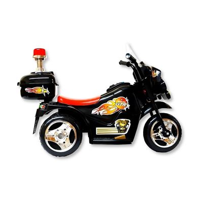 MOTO ELETRICA COM LUZ E SOM 6V PRETO - SHINY TOYS
