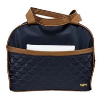 KIT BOLSA MOCHILA MATERNIDADE VENEZA 3 PEÇAS + TROCADOR AZUL MARINHO - BONI